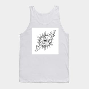 All seeing Eye Inside the Sun Tank Top